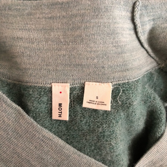 ANTHRO MOTH Colorblock Boucle Pullover Sweater - Picture 5 of 6